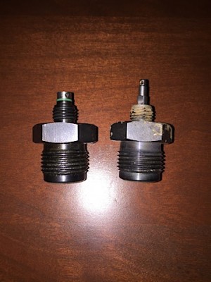 K2s-air adapter left, K12 right.  (K12 adapter damaged by fire.)